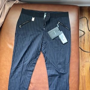 Dolce and gabbana pinned stripped fitted pants nwt